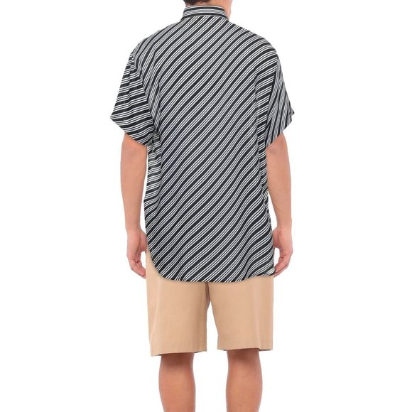Emporior Armani Striped Short Sleeve Shirt - Picture 3 of 4